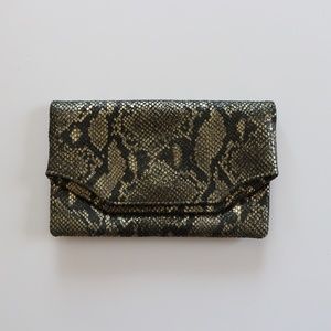 Snakeskin Envelope Clutch